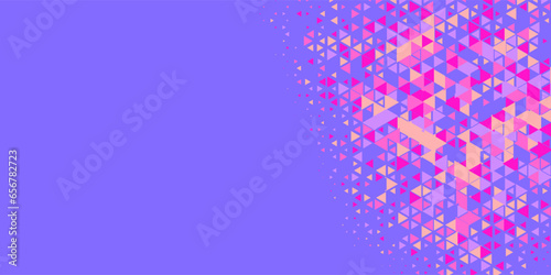  Multicolored abstract Triangle background with variety of triangular shapes and colors, triangles or concave with Copy space 