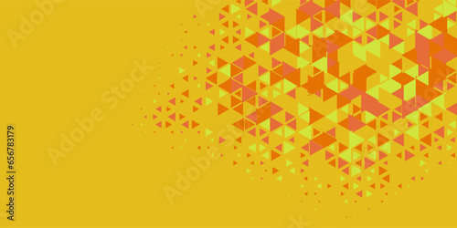  Multicolored abstract Triangle background with variety of triangular shapes and colors, triangles or concave with Copy space 