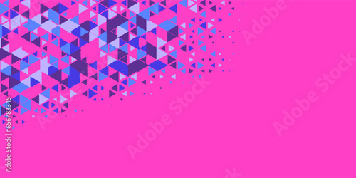  Multicolored abstract Triangle background with variety of triangular shapes and colors, triangles or concave with Copy space 