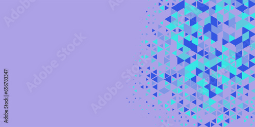  Multicolored abstract Triangle background with variety of triangular shapes and colors, triangles or concave with Copy space 
