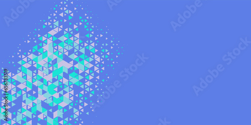  Multicolored abstract Triangle background with variety of triangular shapes and colors, triangles or concave with Copy space 