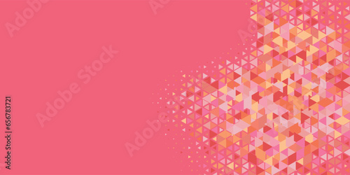  Multicolored abstract Triangle background with variety of triangular shapes and colors, triangles or concave with Copy space 