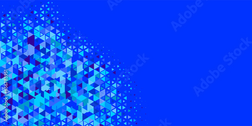  Multicolored abstract Triangle background with variety of triangular shapes and colors, triangles or concave with Copy space 