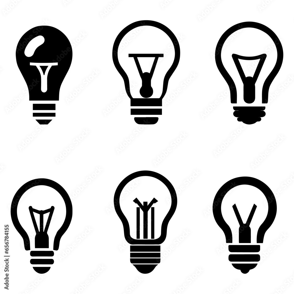 Lightbulb icon vector Lightbulb icon vector
