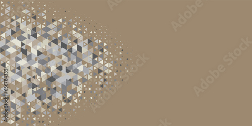  Multicolored abstract Triangle background with variety of triangular shapes and colors, triangles or concave with Copy space 