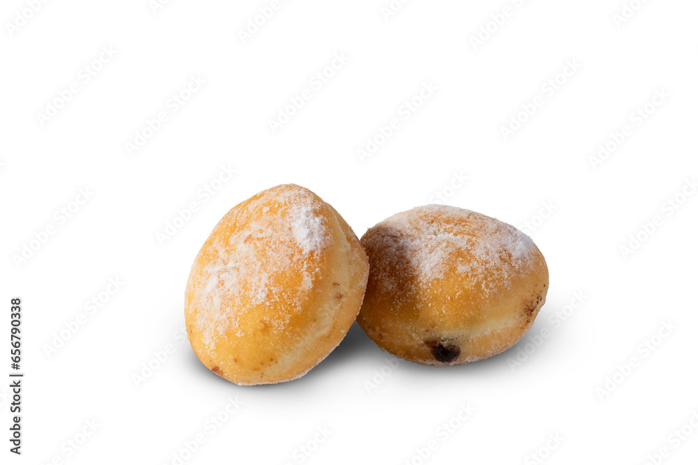 Twin Chocolate-Filled Cookies on Transparent Background Twin Chocolate-Filled Cookies on Transparent Background