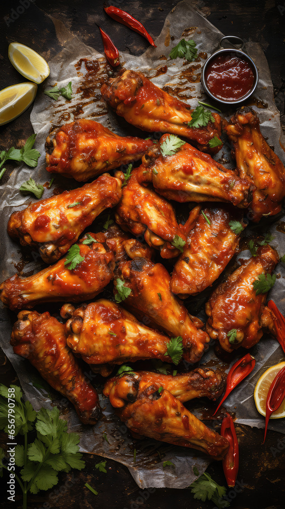 Plate of Hot Wings