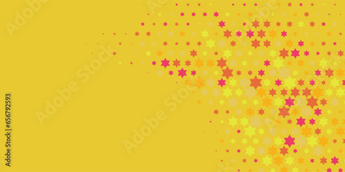 Colorful stars Abstract Illustration background beautiful banner with copy space