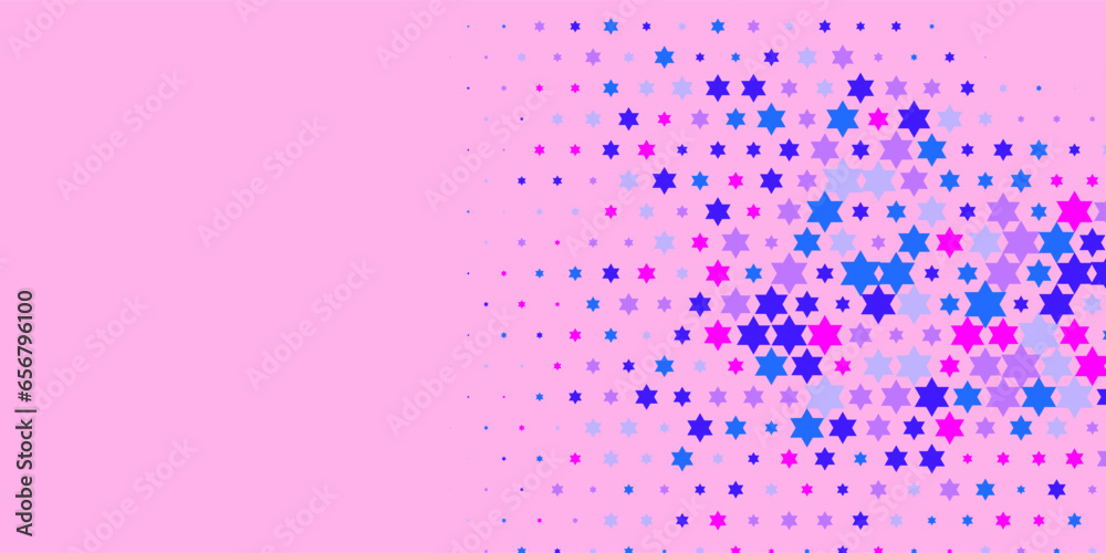 Colorful stars Abstract Illustration background beautiful banner with copy space