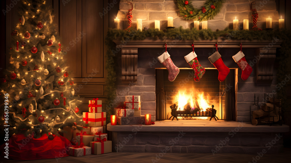 fireplace with christmas decorations fireplace with christmas decorations