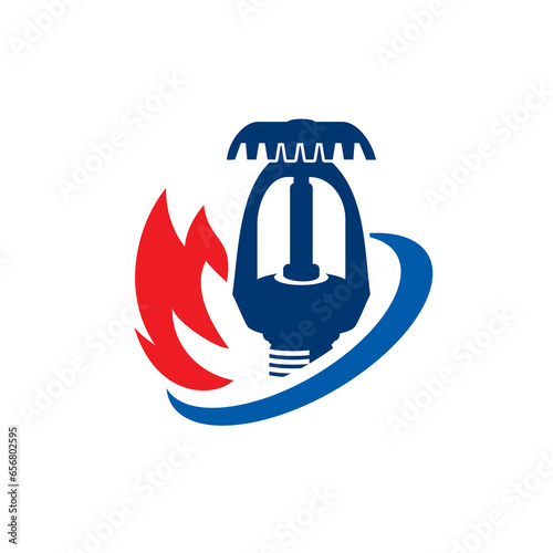 fire extinguisher logo , alarm fire logo , extinguisher logo vector