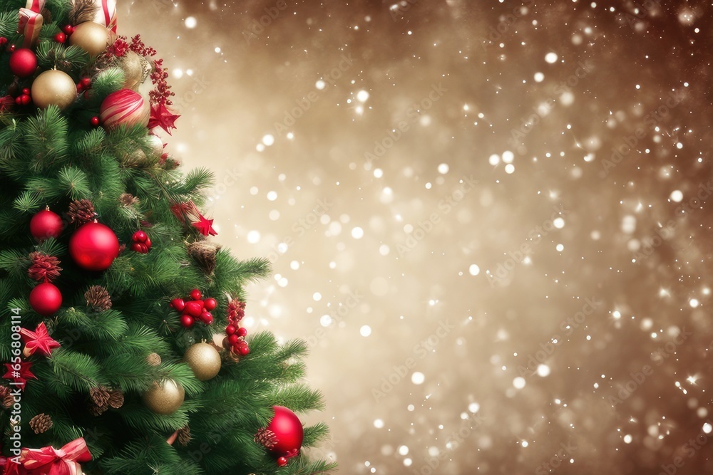 Festive Christmas Tree Background Festive Christmas Tree Background