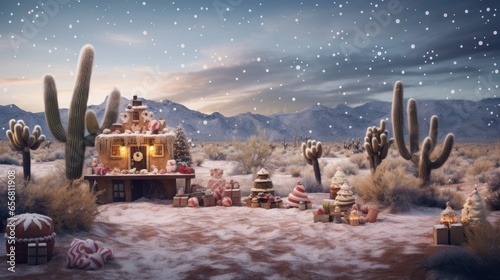 Christmas in the desert - a Southwestern twist on Santa's Village and a true winter haven photo