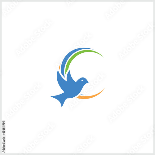 letter bird logo c