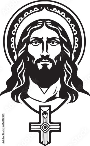 Amazingly nice Christ's cross vector art
