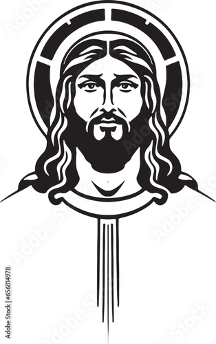 awesomely beautiful vector art of the Jesus Christ insignia
 photo