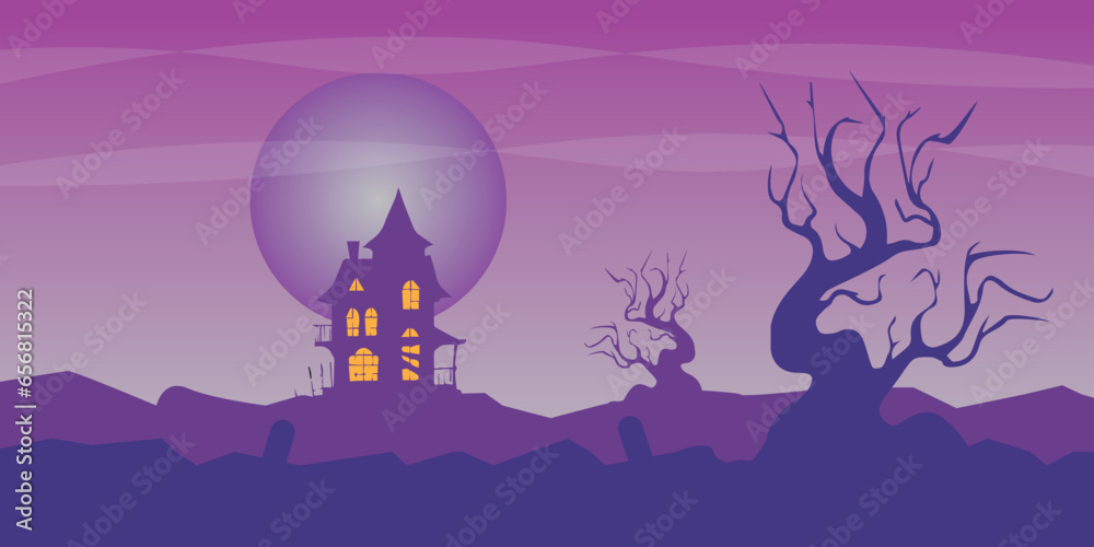 Vector background design with halloween theme