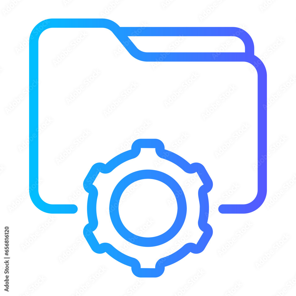 digital asset management gradient icon digital asset management gradient icon