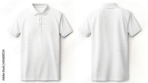 front white polo tshirt, back white polo tshirt, set of white polo tshirts, white t-shirt, white polo tshirt mockup, white polo tshirt isolated, white polo tshirt on white background, easy to cut out

