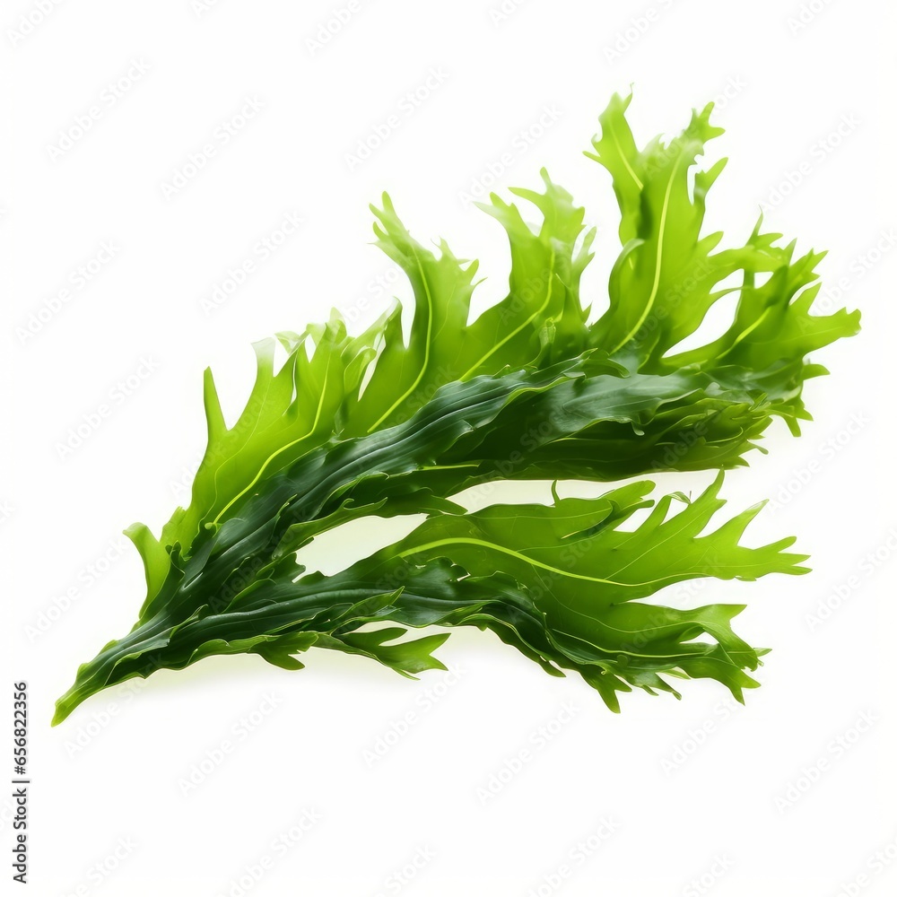 seaweed isolated on white background cutout, Generative AI