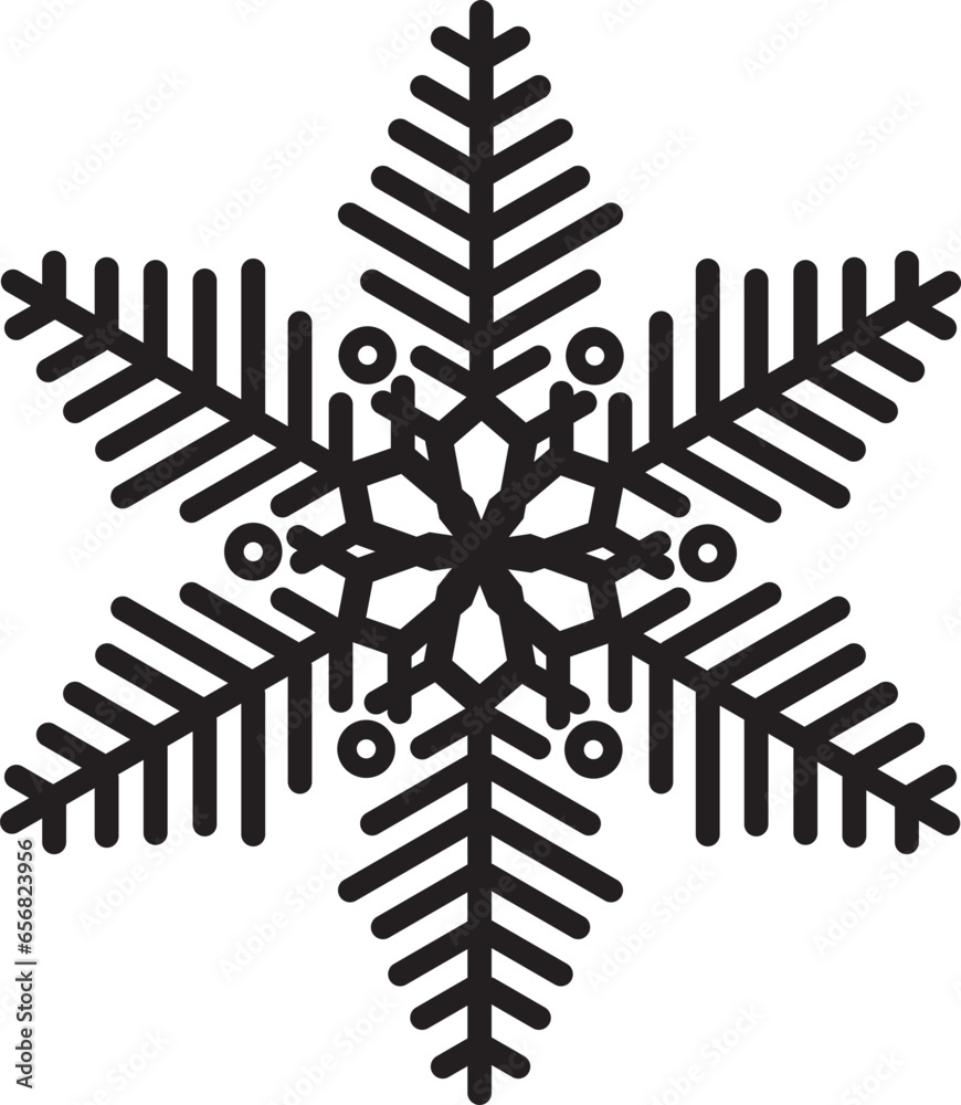 雪の結晶のベクターイラスト 雪の結晶のベクターイラスト