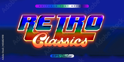 Retro classics Y2K editable text effect