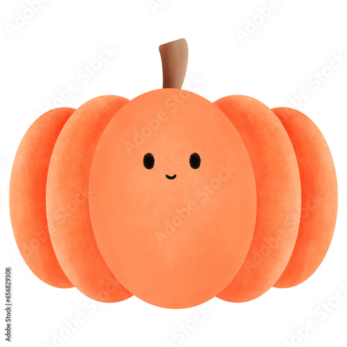 a pumpkin with a smiley face on it