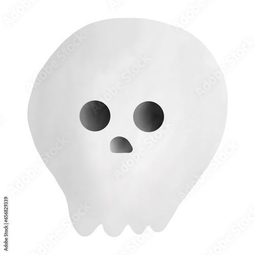 a cartoon skull