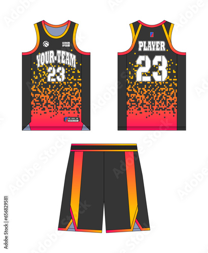 Basketball jersey template design, basketball uniform mockup design, vector sublimation sports apparel design, jersey basketball ideas.