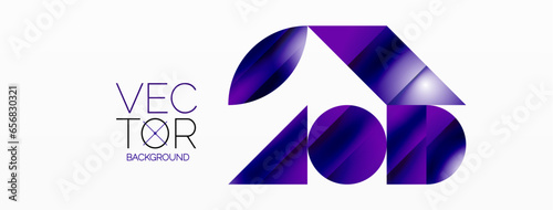 Serene gradient template. Circles and triangles mingle in minimalist perfection. Gentle fusion of forms and hues creates balanced yet captivating backdrop, embodying modern sophistication