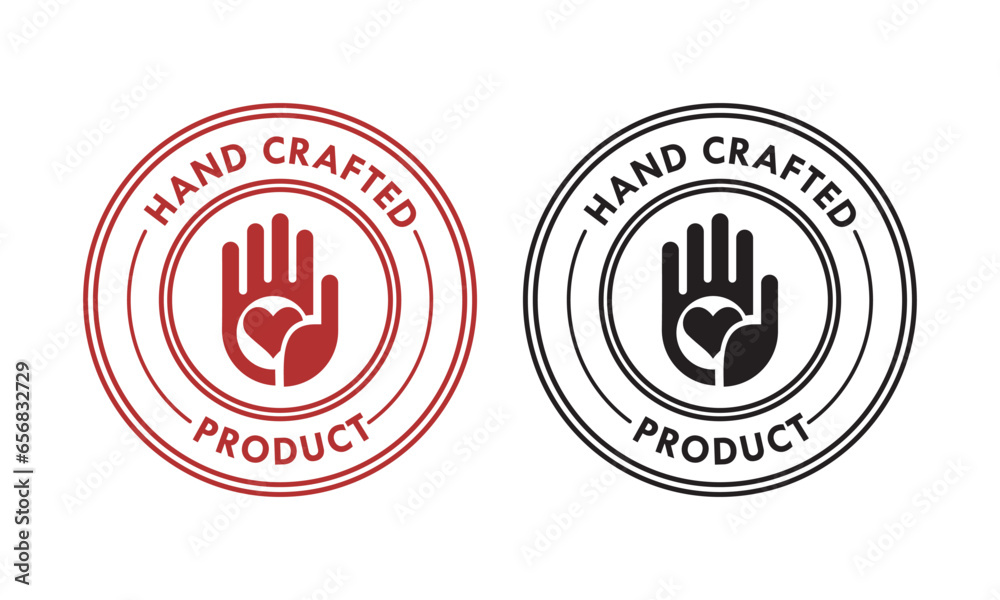 Hand crafted design logo template illustration Hand crafted design logo template illustration