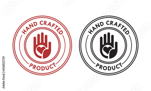 Hand crafted design logo template illustration