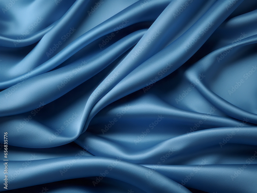 Obraz premium Elemental blue color satin background