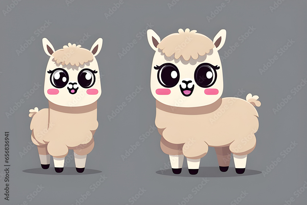 Cute and adorable 2D Alpaca emoji (Generative AI) Cute and adorable 2D Alpaca emoji (Generative AI)