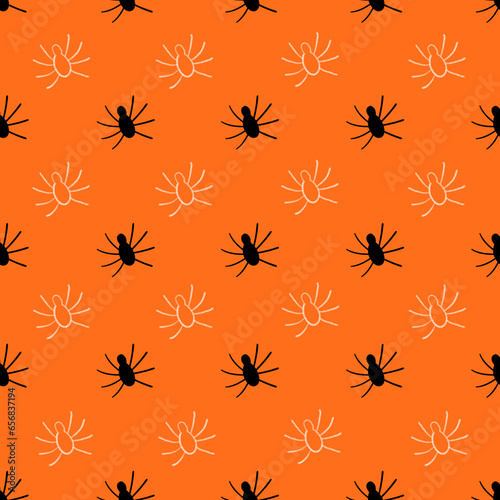 Halloween spider web seamless pattern background