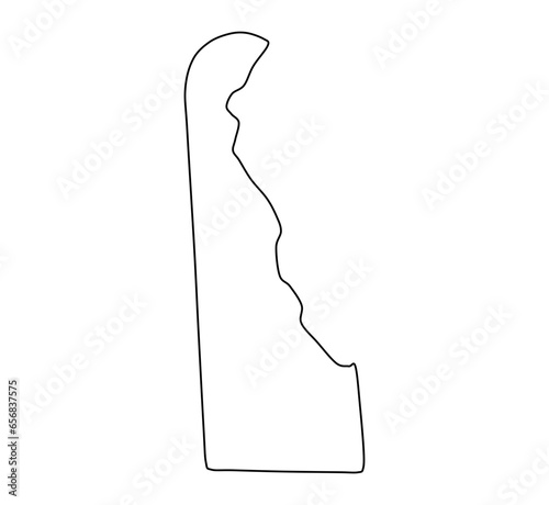 delaware map, delaware vector, delaware outline, delaware