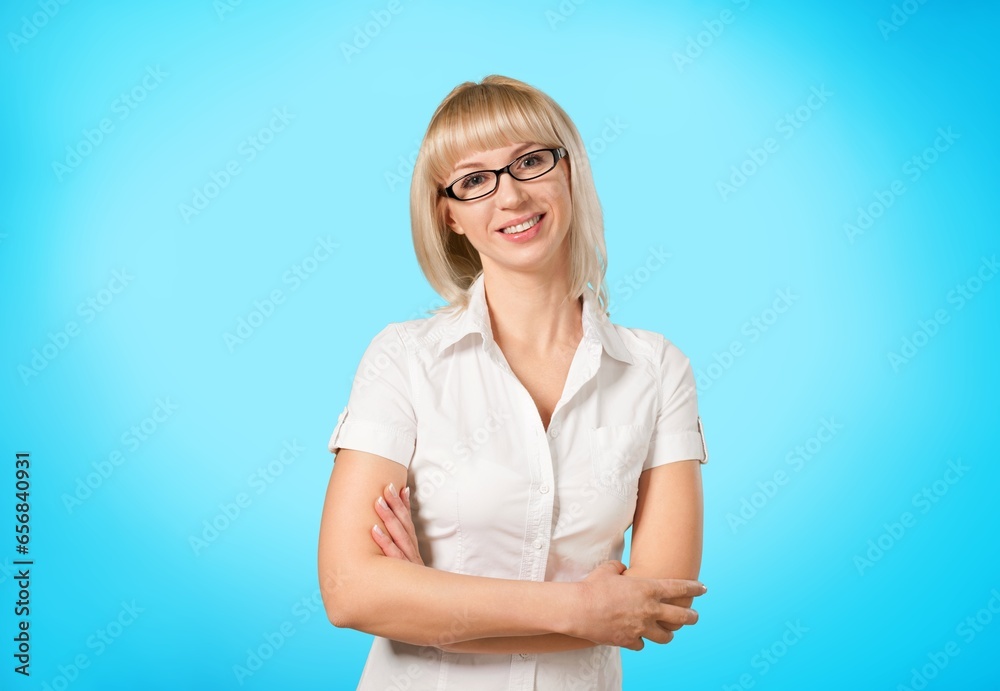 Confident young business woman posing Confident young business woman posing