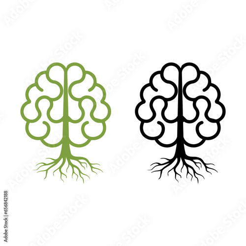 Brain Tree Vector