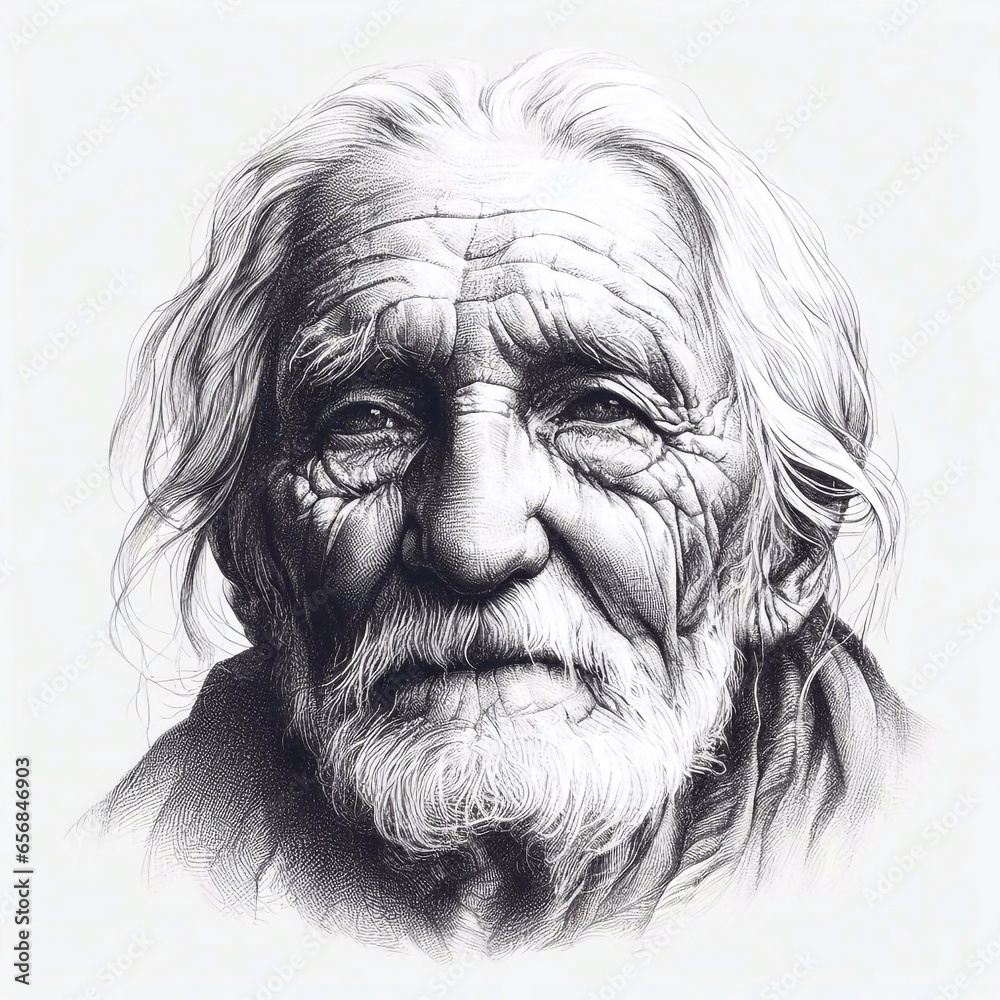 portrait of a elderly person portrait of a elderly person