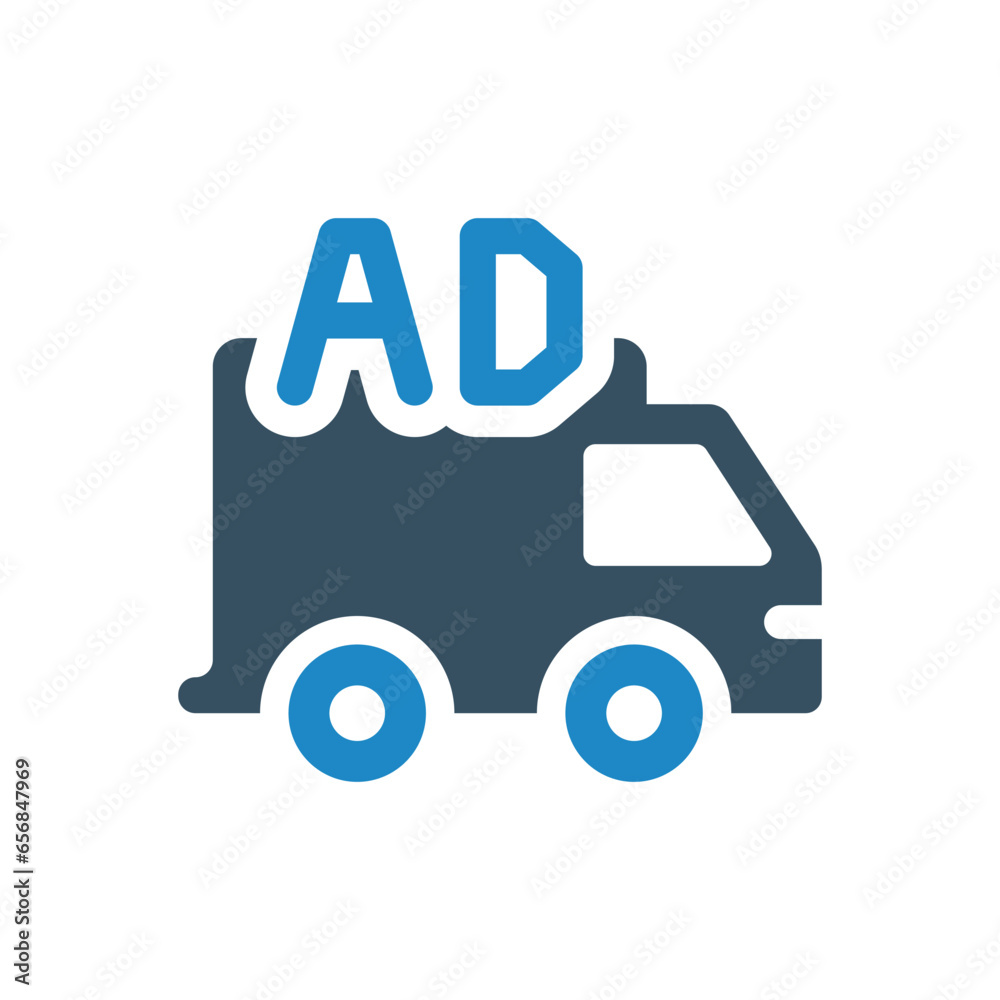 transport ad icon vector illustration transport ad icon vector illustration