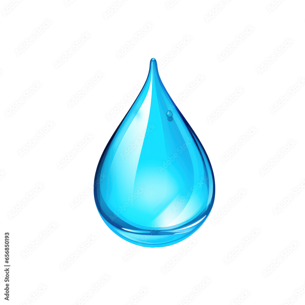 Water drop on transparent background Water drop on transparent background