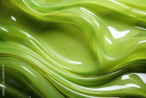 Green gel refreshing abstra...