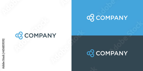 Connect company logo. Vector illustration.