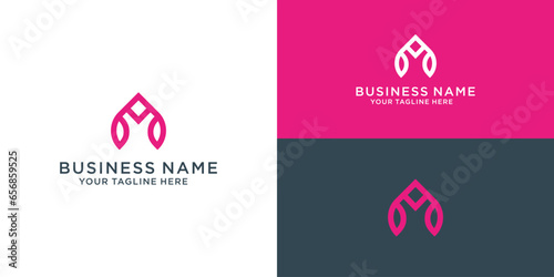 the beautiful letter A monogram in incredibly luxury and classy style, elegant circular letter A logo template for a high-end brand personality