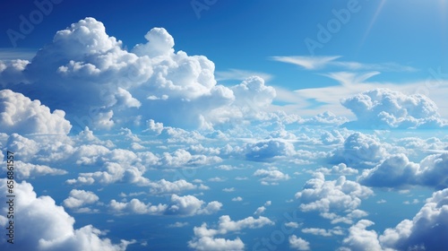 Abstract background of clear sky, beautiful cloud view