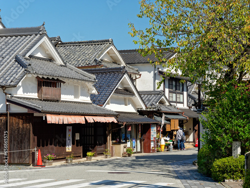 兵庫県 丹波篠山市 河原町妻入商家群の町並み