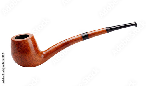 Smoking pipe isolated on transparent background photo