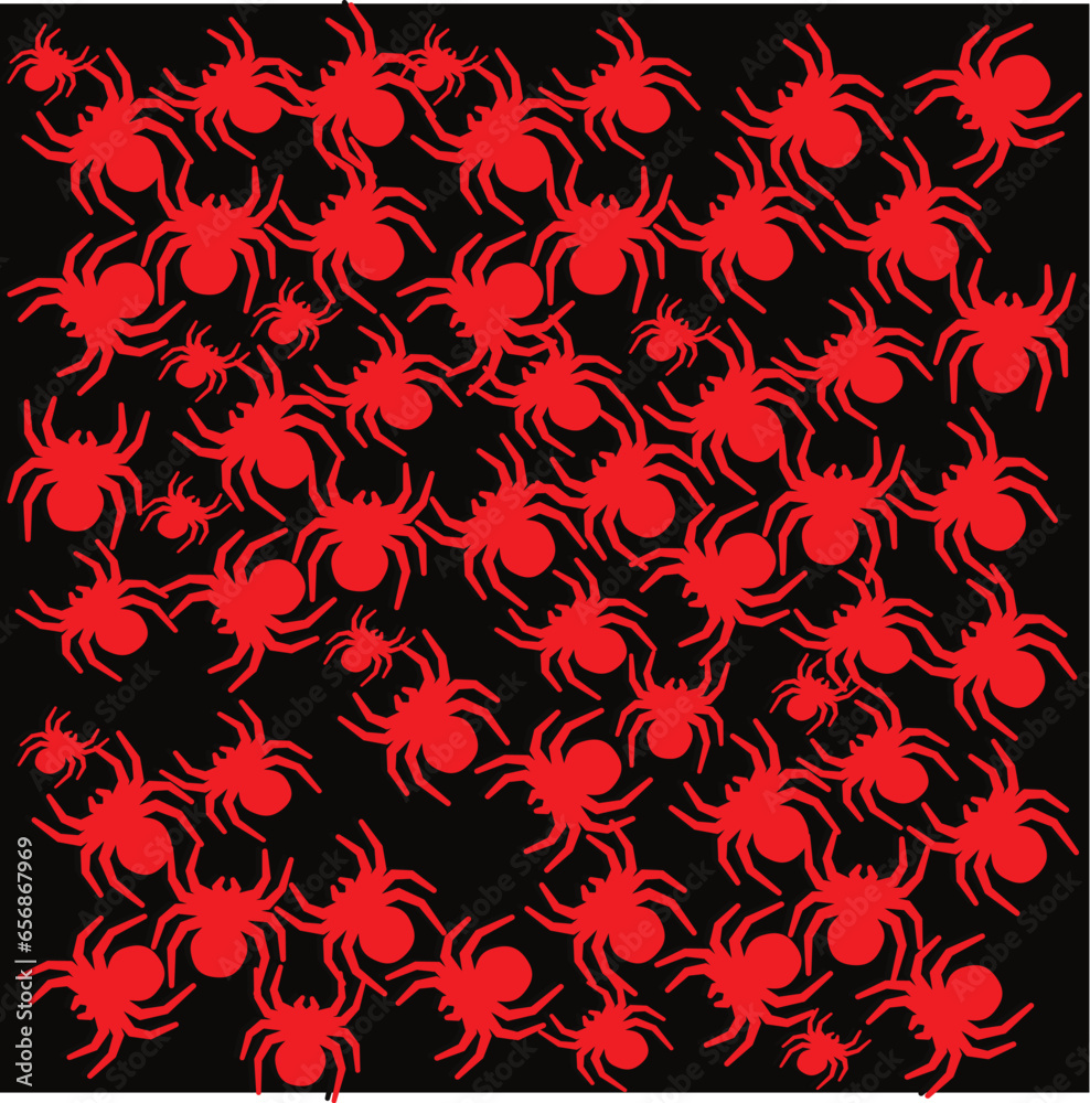seamless pattern with spider seamless pattern with spider