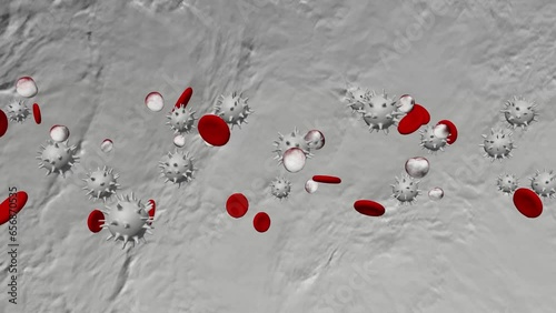 Animation of High-density lipoprotein particles (HDL) also known as good cholesterol, in the blood. Higher HDL levels correlate with lower risk of cardiovascular disease