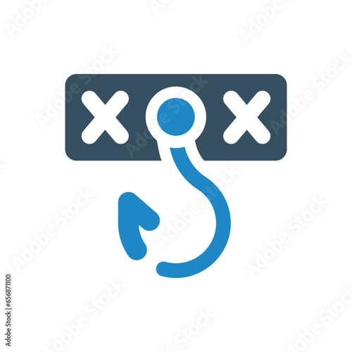 phishing icon vector illustration